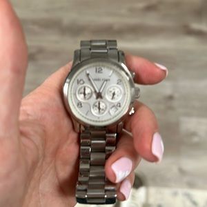 Silver michael kors watch
